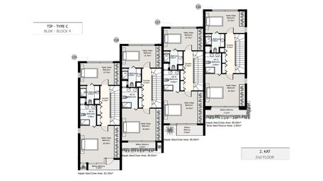 Type C 2nd Floor Plan