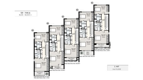 Type B 2nd Floor Plan